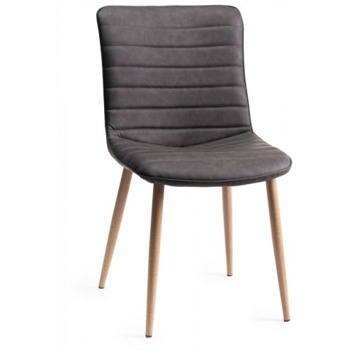 Bentley Designs Eriksen Grey Velvet Fabric Chairs