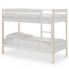 Julian Bowen Furniture Nova White and Pine Single 3ft Bunk Bed with 2 Premier Mattress