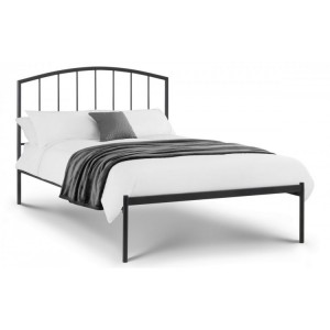 Julian Bowen Furniture Onyx Satin Grey 4ft Double Bed