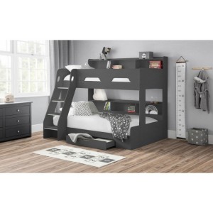 Julian Bowen Painted Furniture Orion Anthracite Triple Sleeper Bunk Bed
