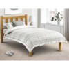Julian Bowen Solid Pine Poppy 4ft Double Bed With Deluxe Semi Orthopaedic Mattress