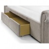 Julian Bowen Furniture Ravello Fabric Double 4ft6 Bed with Drawers and Deluxe Semi Orthopaedic Mattress