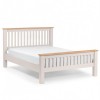 Julian Bowen Painted Furniture Richmond Grey 4ft6 Double Bed With Deluxe Semi Orthopaedic Mattress