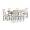 Julian Bowen Painted Furniture Richmond Grey Flip Top Dining Table With 6 Dining Chairs