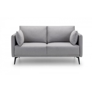 Julian Bowen Furniture Rohe Light Grey Fabric 2 Seater Sofa