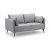 Julian Bowen Furniture Rohe Light Grey Fabric 2 Seater Sofa