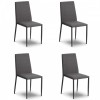 Julian Bowen Furniture Scala Dining Table and 4 Jazz Grey Dining Chair