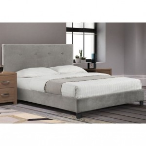 Julian Bowen Furniture Shoreditch 5ft High HeadBoard Kingsize Bed With Capsule Elite Pocket Mattress