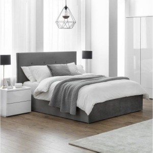 Julian Bowen Furniture Shoreditch 5ft Kingsize Bed With Lift Up Storage and Capsule Elite Pocket Mattress