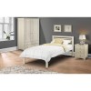 Julian Bowen Furniture Slocum Stone White 3ft Single Bed With Capsule Elite Pocket Mattress
