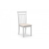 Julian Bowen Painted Furniture Taku White Dining Table With 4 Coast White Chairs