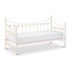 Julian Bowen Furniture Versailles White Daybed and Trundle With Platinum Bunk Mattress