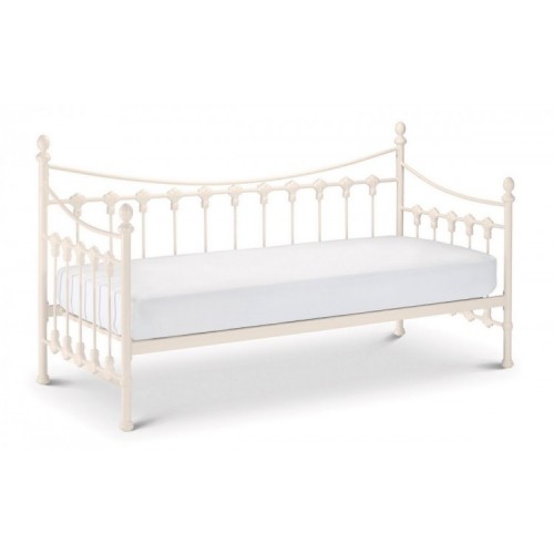 Julian Bowen Furniture Versailles White Daybed With Deluxe Semi Orthopaedic Mattress