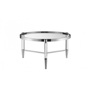 Vida Living Furniture Marissa Silver Circular Coffee Table