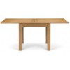 Julian Bowen Oak Furniture Astoria 6 Seater Flip Top Dining Table Set