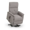 Julian Bowen Furniture Ava Taupe Fabric Rise and Recline Chair