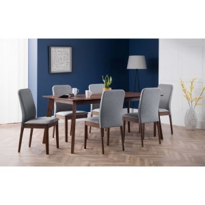 Julian Bowen Furniture Berkley Dining Table with 6 Berkley Chairs