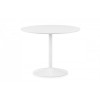 Julian Bowen Furniture Blanco Round White Table With 4 Kari White Chairs