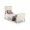 Julian Bowen Furniture Stone White Cameo Cot Bed With Airwave Foam Cotbed Mattress