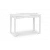 Julian Bowen White Painted Furniture Carrington Desk with Kari White Chairs