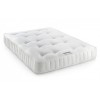 Julian Bowen Furniture Barcelona Stone White High Footend 135cm Bed with Capsule Elite Pocket Mattress Set