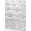 Julian Bowen Furniture Barcelona Stone White Low Footend 135cm Bed with Capsule Memory Pocket Mattress Set