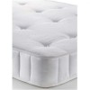 Julian Bowen Furniture Barcelona Stone White Low Footend 135cm Bed with Capsule Memory Pocket Mattress Set