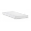 Julian Bowen Furniture Barcelona Stone White High Footend 135cm Bed with Comfy Roll Mattress Set