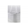 Julian Bowen Furniture Barcelona Stone White High Footend 135cm Bed with Capsule Gel Luxury Mattress Set