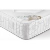 Julian Bowen Furniture 4ft Capri Light Grey Fabric Bed with2 Drawers and Deluxe Mattress