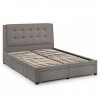 Julian Bowen Furniture Fullerton Fabric 4ft Double Bed with Drawers and Premier Mattress