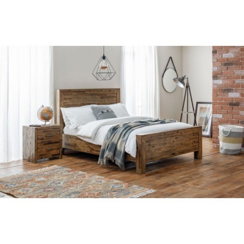 Julian Bowen Furniture Hoxton 4ft Double Bed with Capsule Elite Pocket Mattress