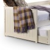 Julian Bowen Furniture Jessica Off-White Daybed and Underbed Trundle with 2 Cabinbed Mattress