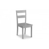 Julian Bowen Furniture Kobe Grey Compact Dining Table with 4 Kobe Grey Ladder Back Dining Chair