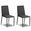 Julian Bowen Furniture Kudos Glass Pedestal Dining Table with 4 Jazz Grey Chair