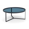 Julian Bowen Furniture Loft Black Smoked Glass Cofee Table