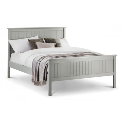 Julian Bowen Painted Furniture Maine Dove Grey 3ft Single Bed with Premier Mattress