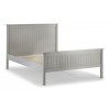 Julian Bowen Painted Furniture Maine Dove Grey 4ft6 Double Bed with Deluxe Semi Orthopaedic Mattress