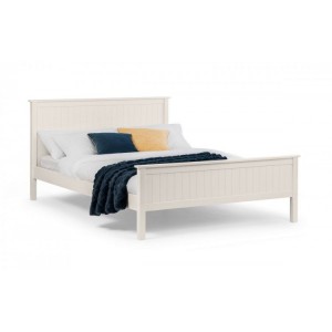 Julian Bowen Painted Furniture Maine Surf White 3ft Single Bed with Deluxe Semi Orthopaedic Mattress