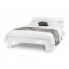 Julian Bowen Painted Furniture Manhattan White 4ft6 Double Bed with Deluxe Semi Orthopaedic Mattress