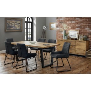 Julian Bowen Furniture Brooklyn Dining Table and 6 Soho Chairs