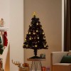 4ft Midnight Star Fibre Optic Artificial Christmas Tree