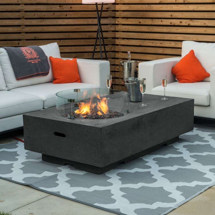 Nova Garden Furniture Cairns, Large Rectangular Fire Pit Table