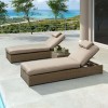 Nova Garden Furniture Rhodes Willow Rattan Sun Lounger Set 