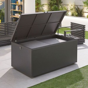 Nova Garden Furniture Medium Grey Aluminium Storage Box  