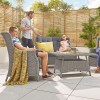 Nova Garden Furniture Thalia White Wash Rattan 2 Seater Sofa Set 