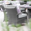 Nova Garden Furniture Olivia Grey Weave 6 Seat Oval Dining Set 