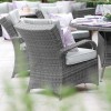 Nova Garden Furniture Olivia Grey Weave 6 Seat Rectangular Dining Set  