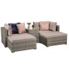 Signature Weave Garden Furniture Harper Grey Stackable Sofa Set