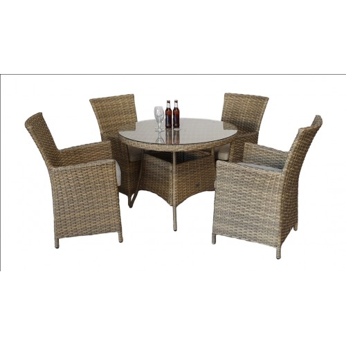 Signature Weave Garden Furniture Darcey 100cm 4 Seater Dining Table